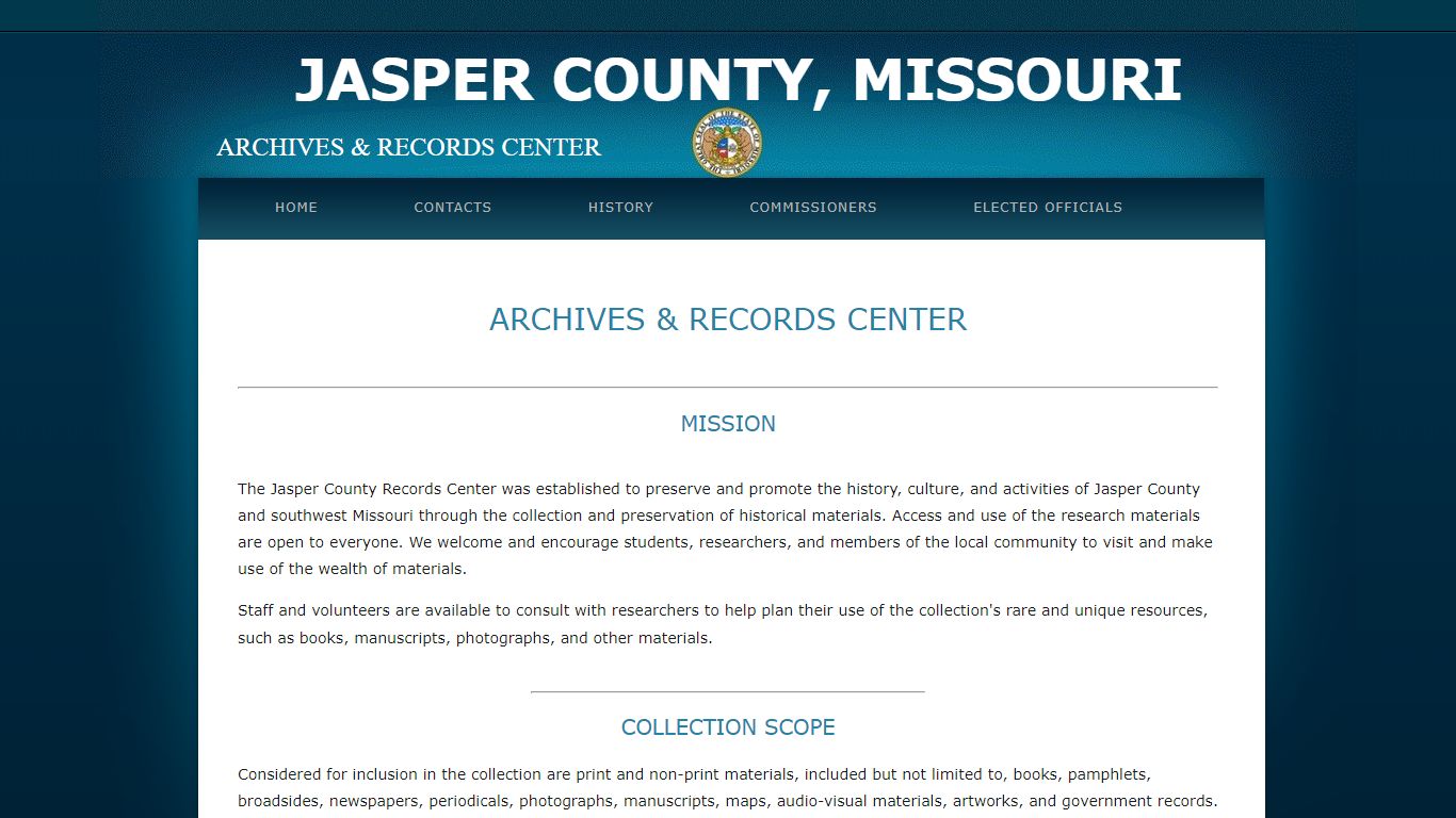 Jasper County Archives & Research