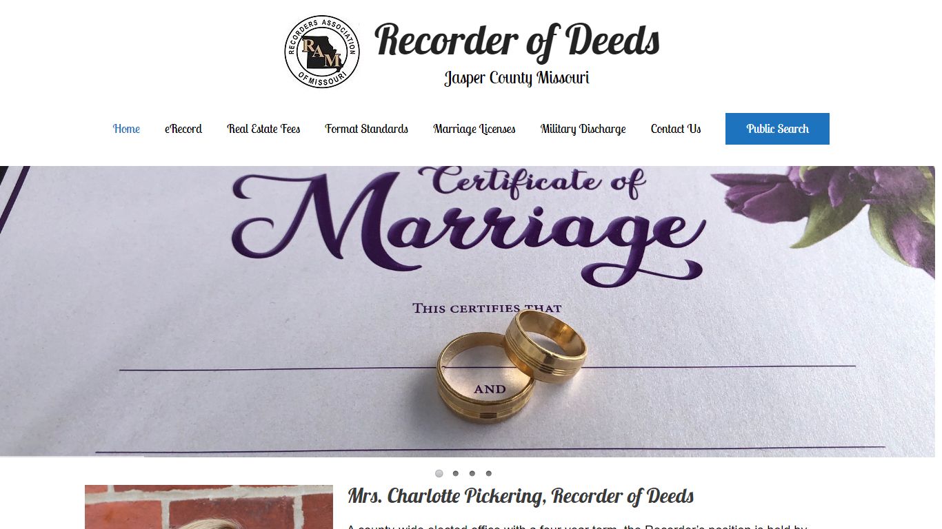 Recorder of Deeds – Jasper County Missouri